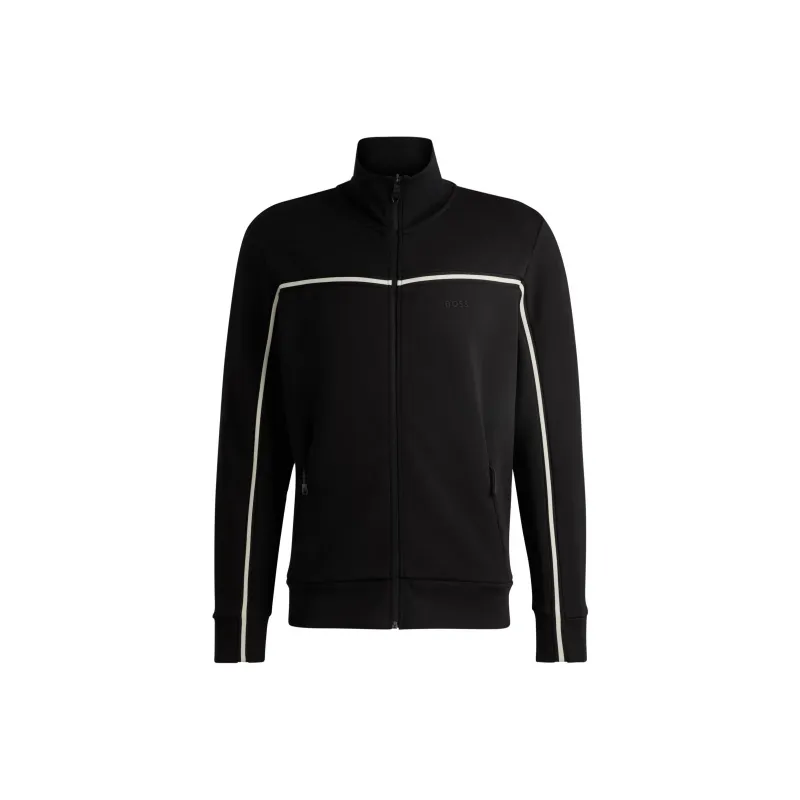 HUGO BOSS Logo Detailed Zip Up Sweatshirt-0