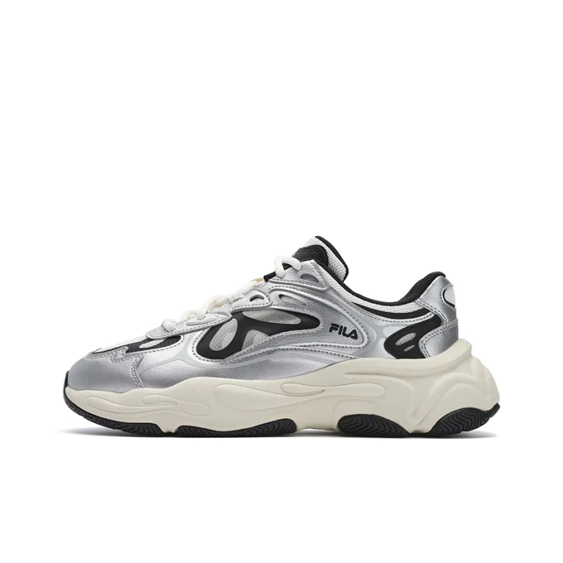 FILA MARS 4 Tom Sachs X NikeCraft General Purpose Anti Slip Wear Resistant Low Top Chunky Sneakers Men's Silver White-0