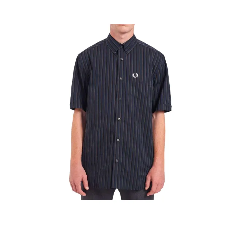FRED PERRY SS24 Shirt Men's Blue-0