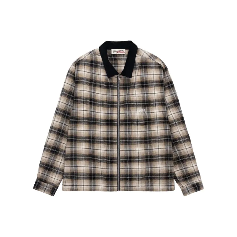 Stussy Frank Plaid Zip Shirt-0
