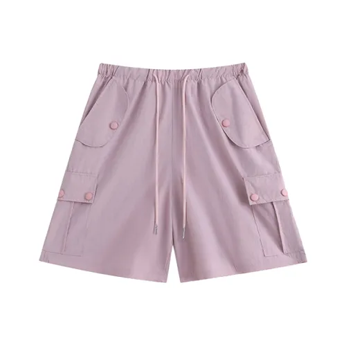 EOEI Cargo Shorts Women's Pink