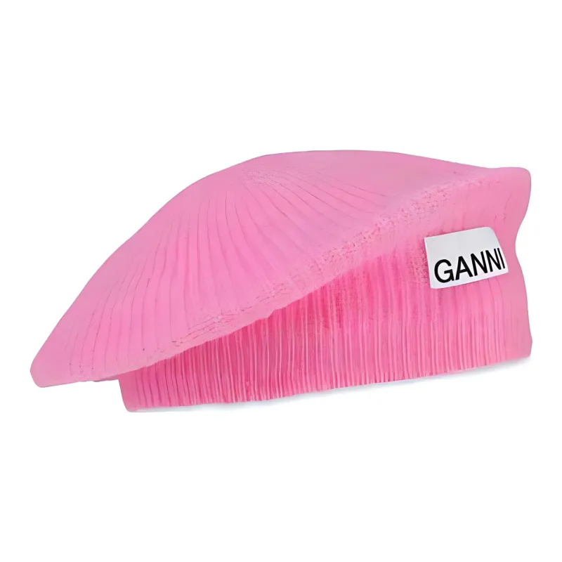 GANNI Soft Wool Beret-4