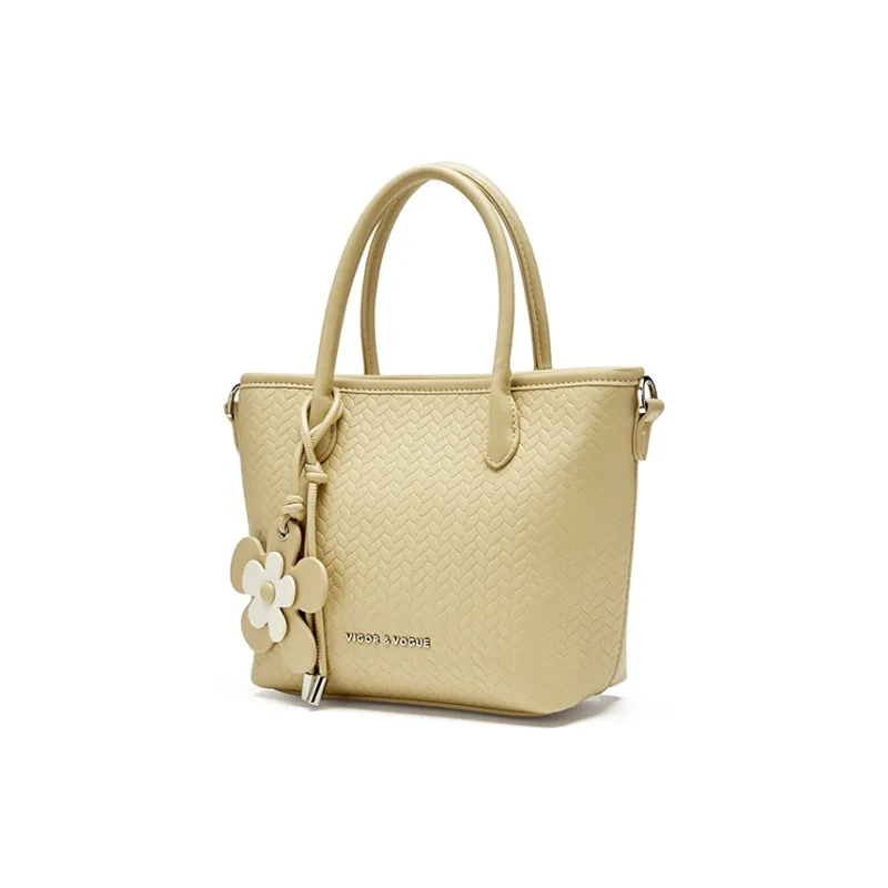 JOSINY Synthetic Leather Handbag Women's Ecru/Light Yellow-7