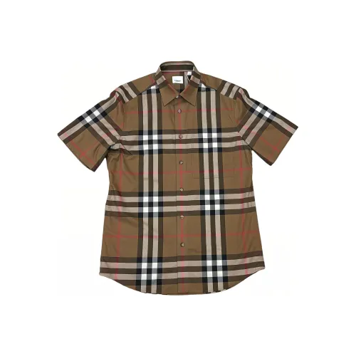 Burberry Shirts Men Brown