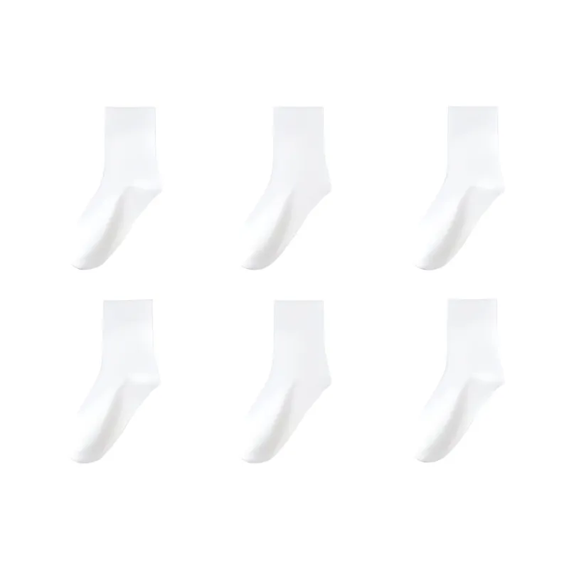 H YXIANG Mid Calf Socks Unisex 6 Pack-2