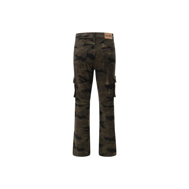 Ghost Mask Cargo Pants Unisex Camouflage-1