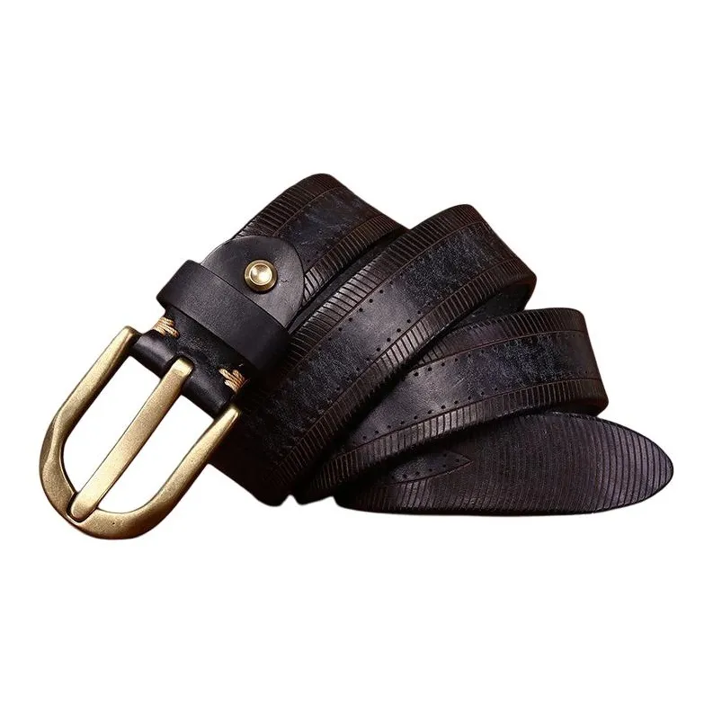 JEANSWEST Cow Leather Belts Men's 3.8CM-15