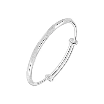 Bear Silversmith 999 Fine Silver Sterling Silver Bangle Women's