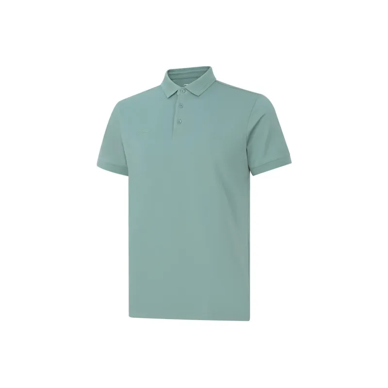 LiNing Polo Shirt Men's Misty Lake Green-0