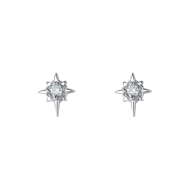 DH7 999 Fine Silver Stud Earrings Unisex-2