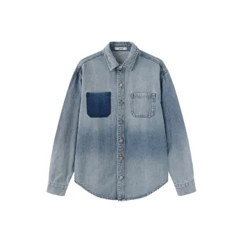 ZUO Shirts Men Steel Blue
