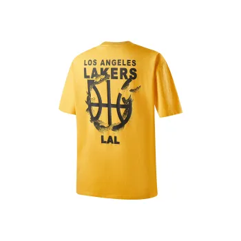 NBA Los Angeles Lakers Team Culture Collection T Shirt Unisex Yellow