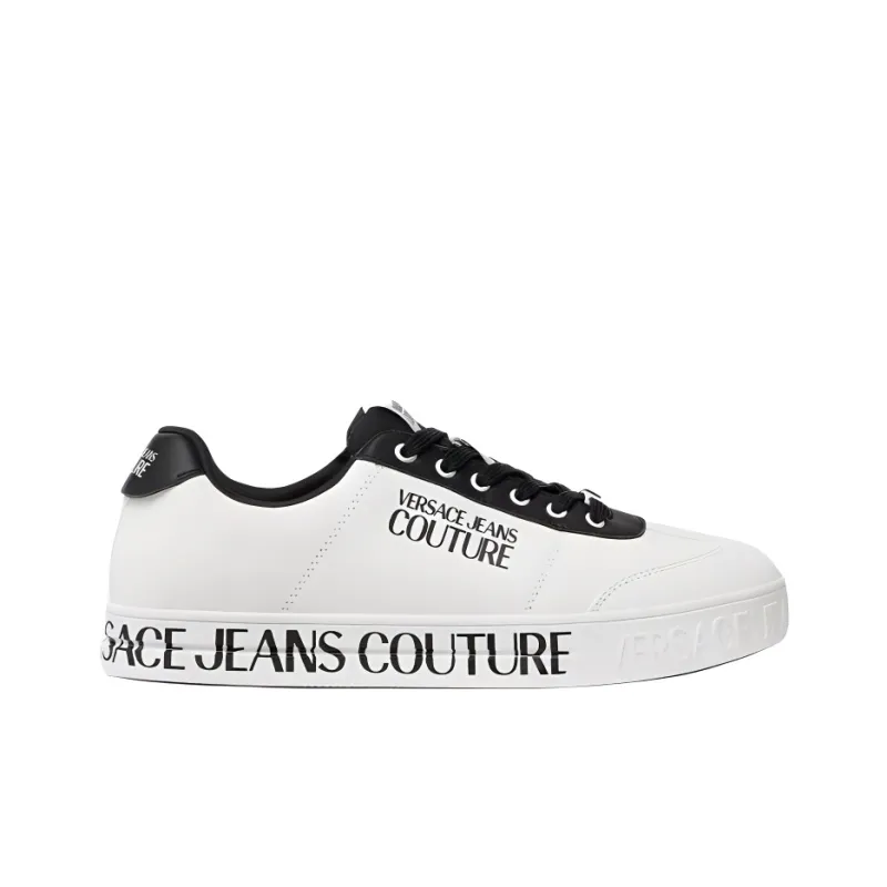 VERSACE JEANS COUTURE Court 88 Low Top Skateboard Shoes Men's White-1