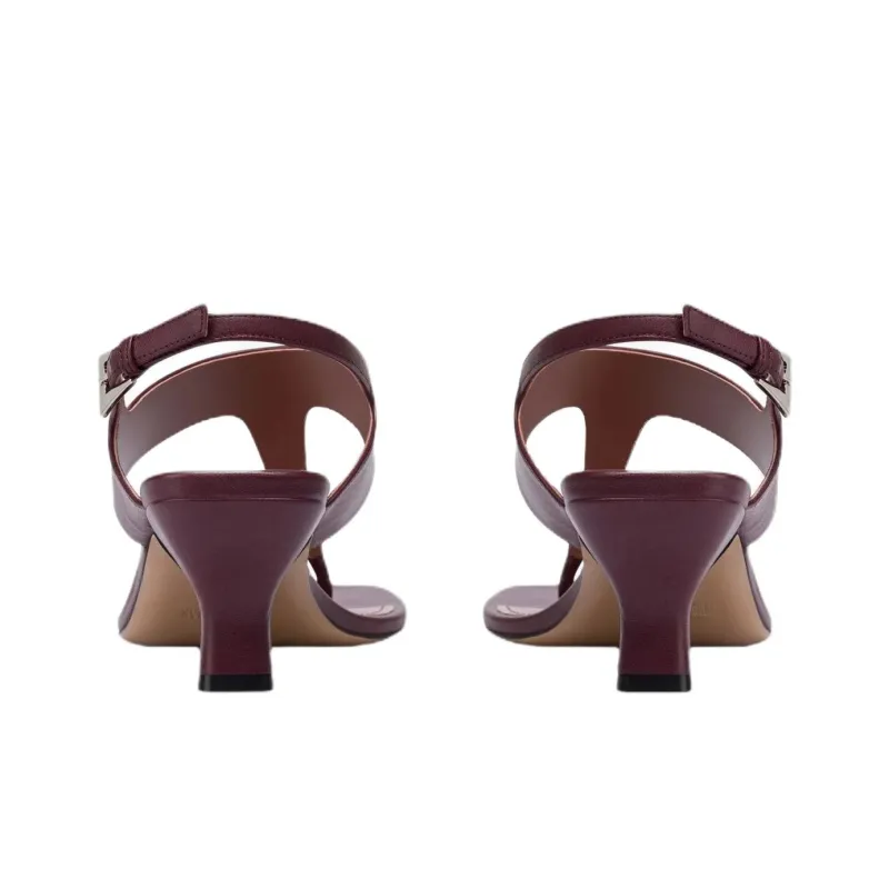 Paris Texas Portofino One Strap Sandals 5.5cm Women's Red-5