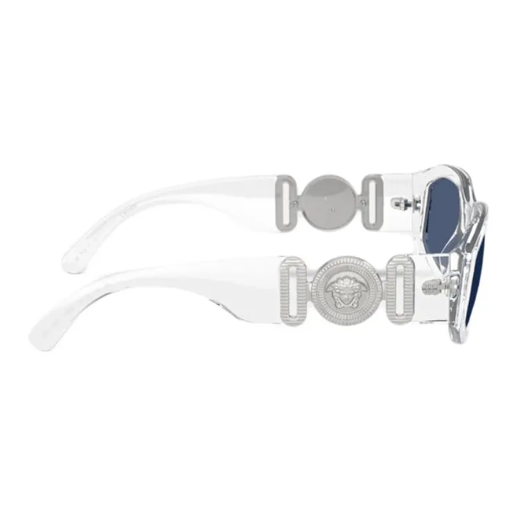 VERSACE Oval Sunglasses Deep Blue-2