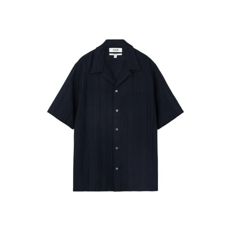 COS Shirts Men Navy Blue-0