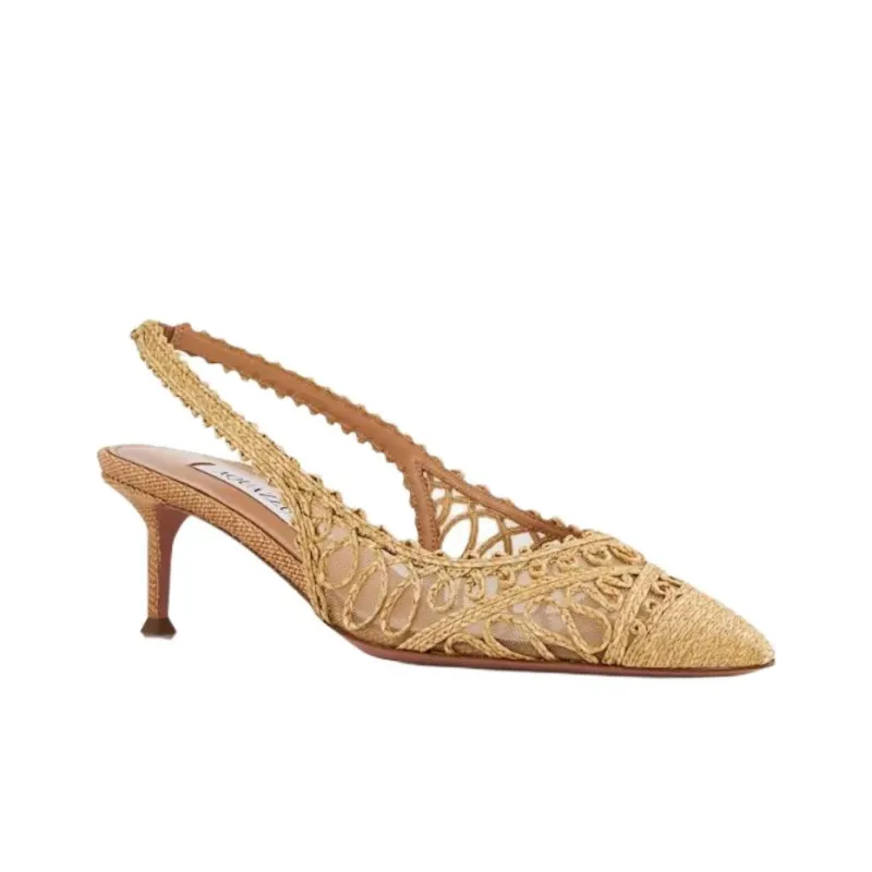AQUAZZURA Kahlo Slim Heel High Heels 5cm Women's Light Umber-2