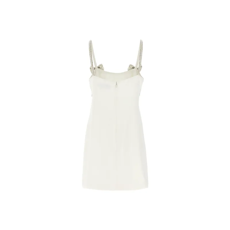 Self portrait Crepe Embellished Bow Mini Dress-1