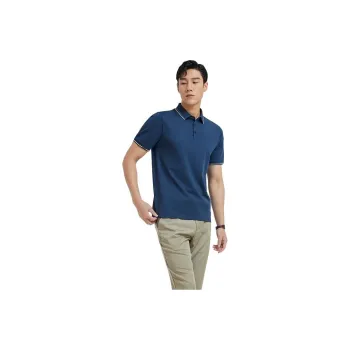 YOUNGOR Polo Shirt Men's Blue Green