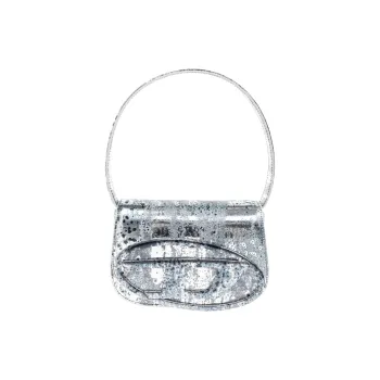 DIESEL PU Shoulder Bag Women's Silver