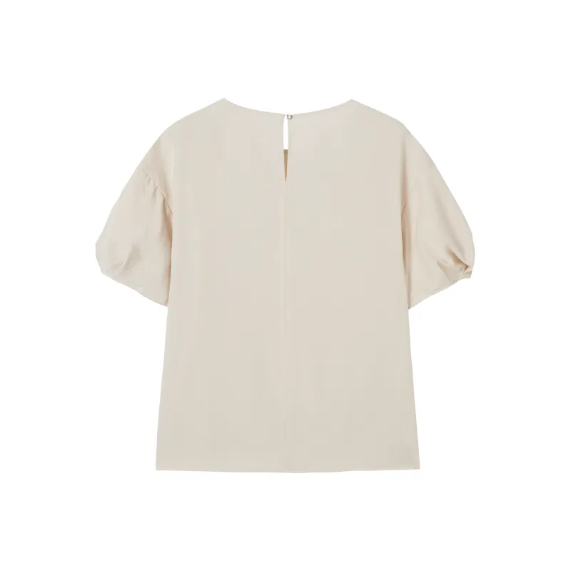 DIALOGUE Skirt Set Women's Cream Beige-2