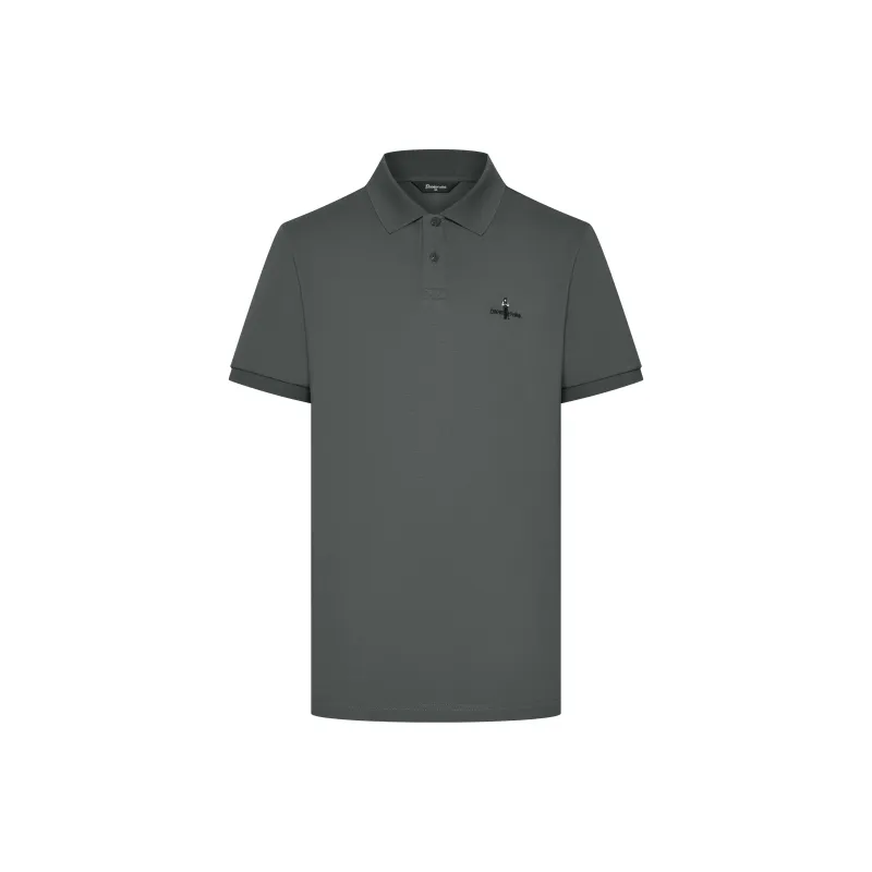 Biyin Leufen Oxygen Bar With Cooling Sensation Cooling Lapel Short Sleeved Polo Shirt Men's-6