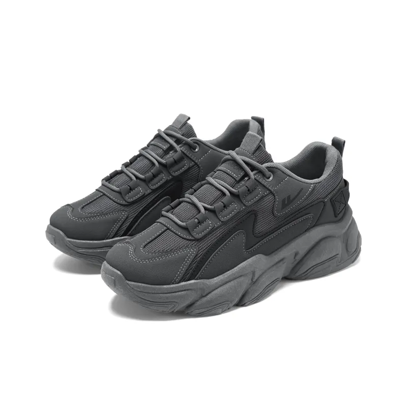 Warrior Low Top Chunky Sneakers Men's Gray-3