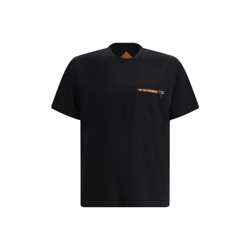 MCM Zipped Pocket Crewneck T Shirt-0