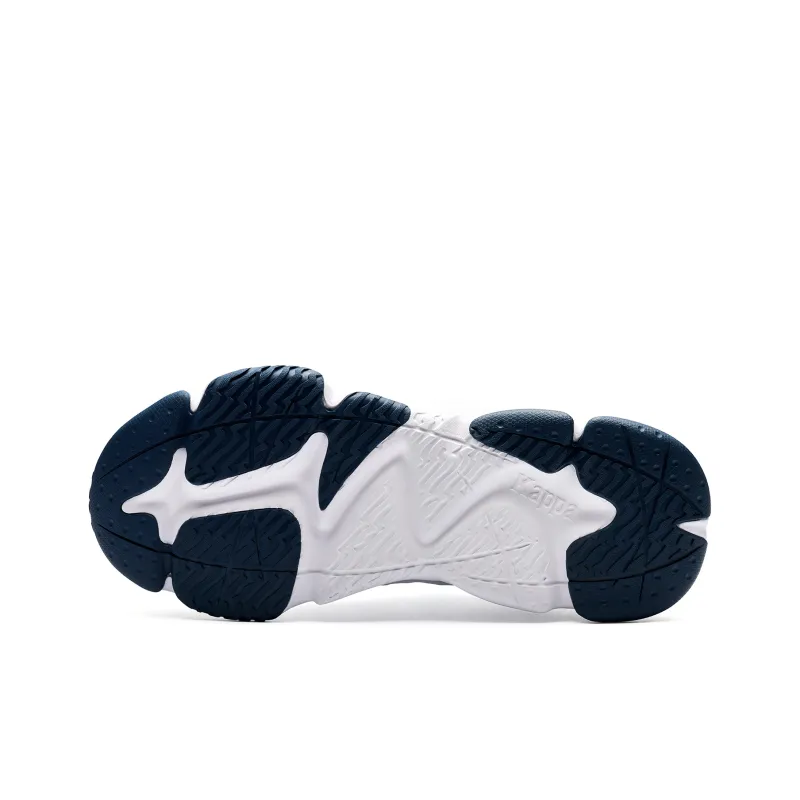 Kappa Proton No. 1 Back to Back Anti Slip Wear Resistant Low Top Chunky Sneakers Unisex White Blue-5