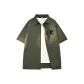 Army Green (Textured Facial Design Chest Logo)