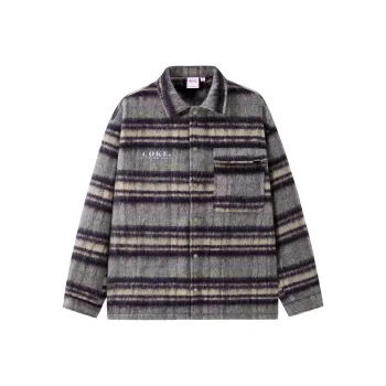 Coca Cola Shirts Unisex Blue Gray Plaid