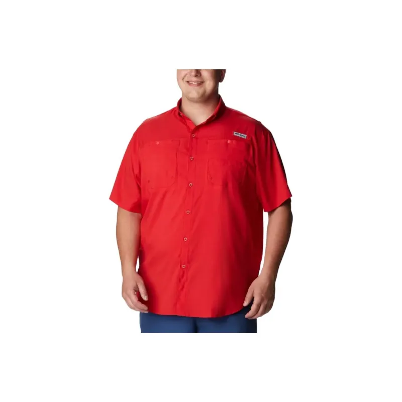 Columbia PFG Tamiami Shirts Men Red-0