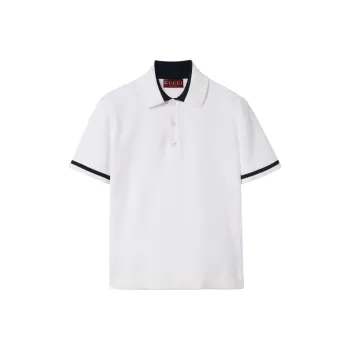 GUCCI Lido Polo Shirt Men's White