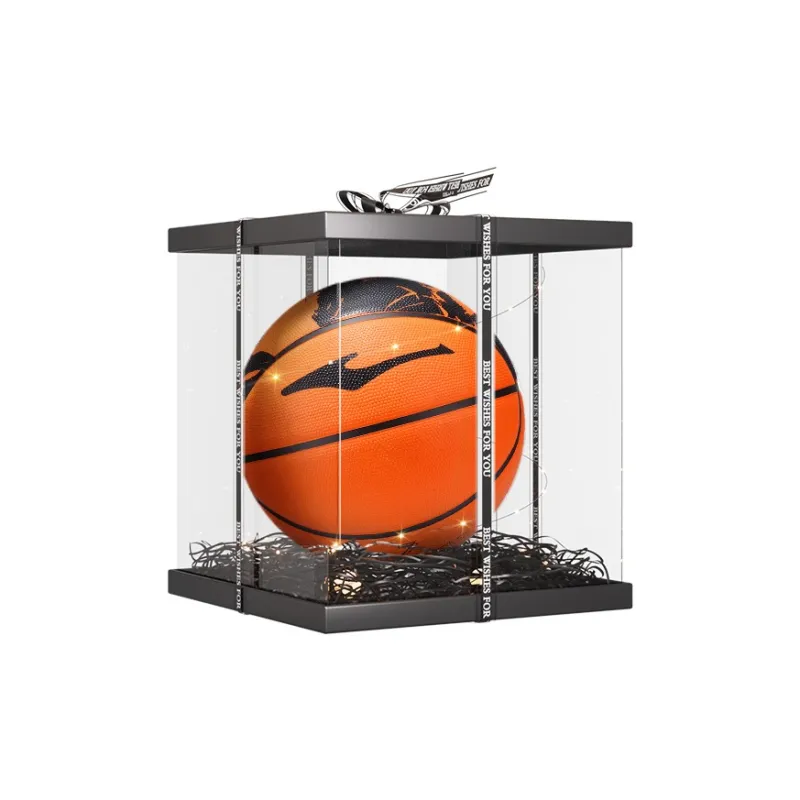 Erke Comic Collection Rubber Basketball Fall Leaf Brown Size 5/7 Street Training Unisex-7