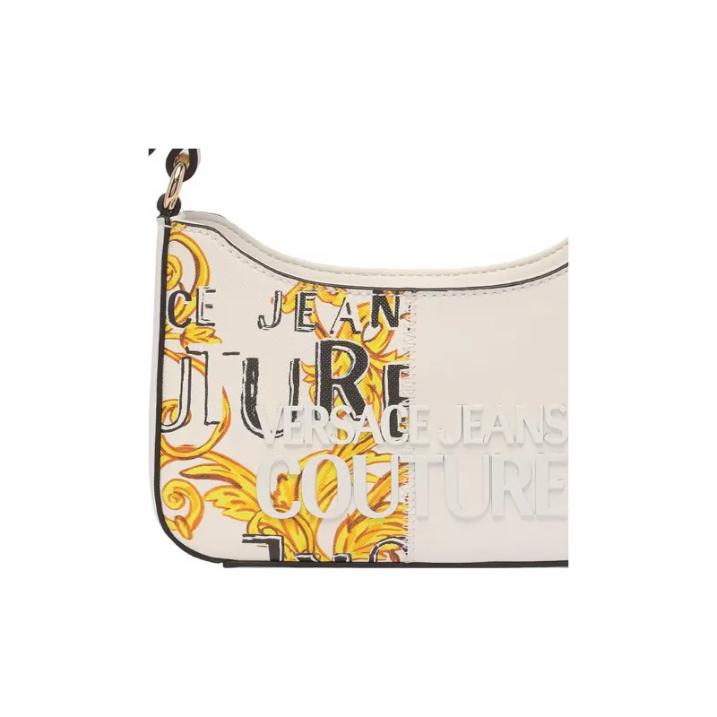 VERSACE JEANS COUTURE Polyester Crossbody One Shoulder Handbag Women's White-4