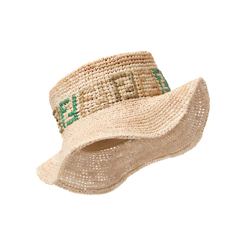 FENDI Ff Motif Woven Bucket Hat-2