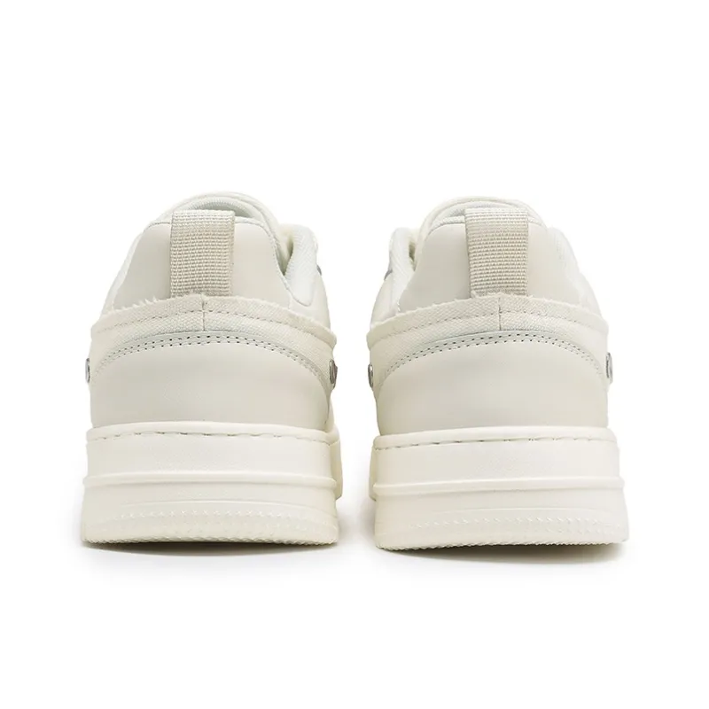 JEANSWEST Air Force 1, White Sneakers Low Top Fashion Versatile Platform Height Increasing Skateboard Shoes Men's-9