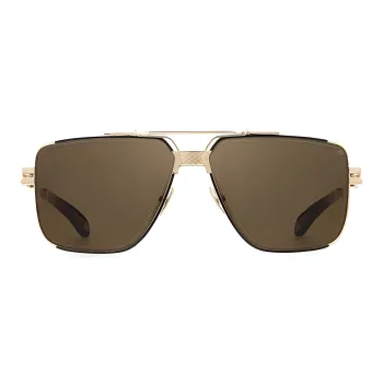 Maybach Acetate Titanium Gold-Plated Aviator Sunglasses Men's Gold