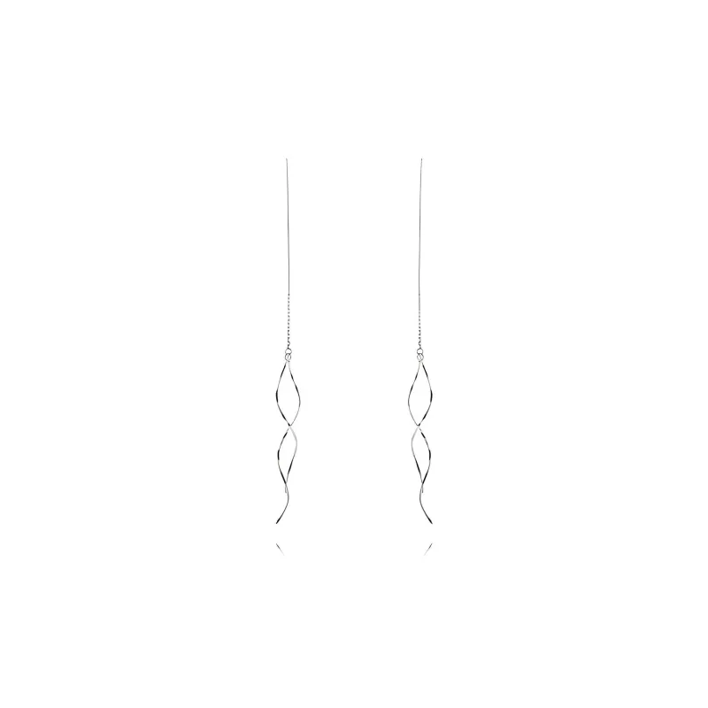 Shiban Drop Earrings Women's Fringe Drop Earrings 1 Pair-1