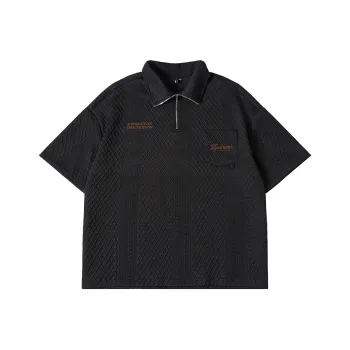 N MAX Polo Shirts Men Black