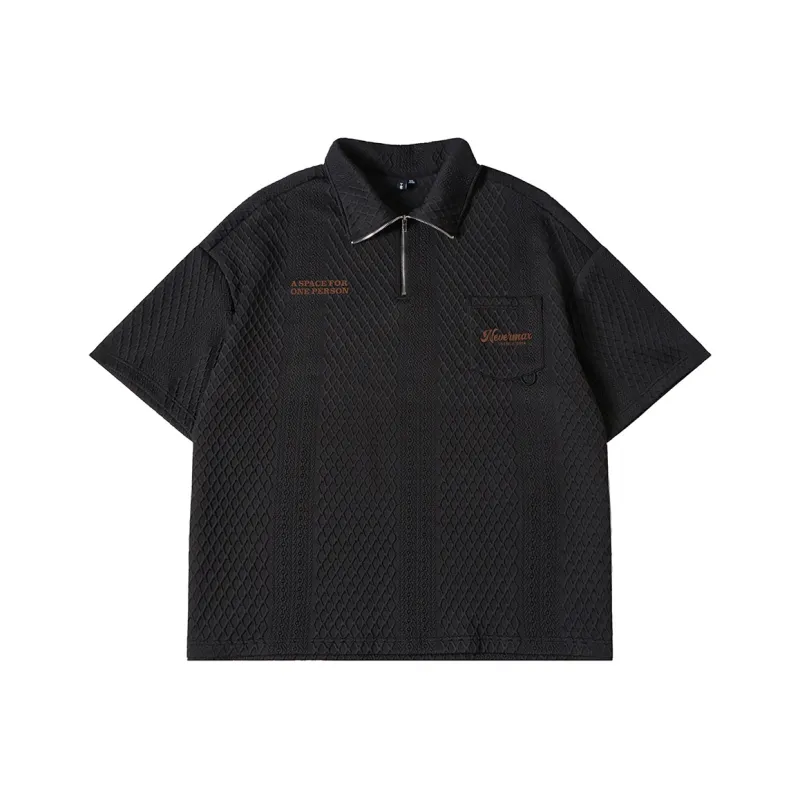 N MAX Polo Shirts Men Black-0