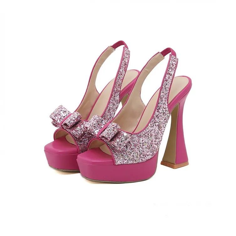 MCKP Chunky Heel High Heels Women's-1