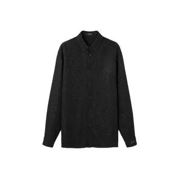 VERSACE Crocodile Jacquard Pattern Shirt