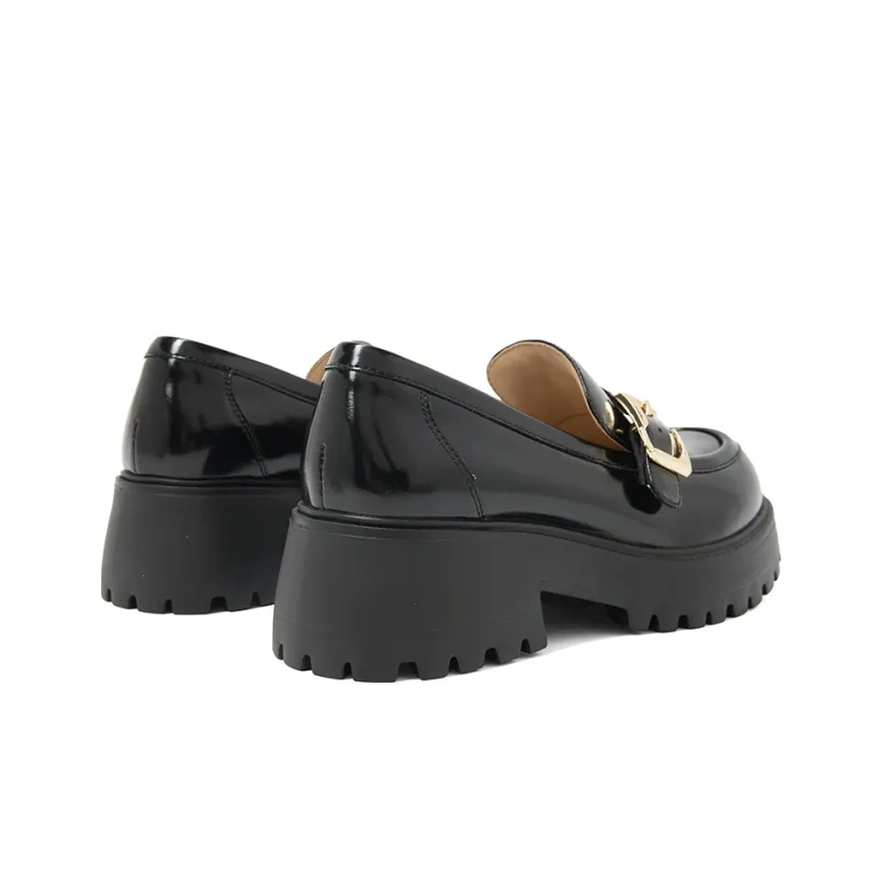 COMELY Loafers Women's Black/Coffee-7