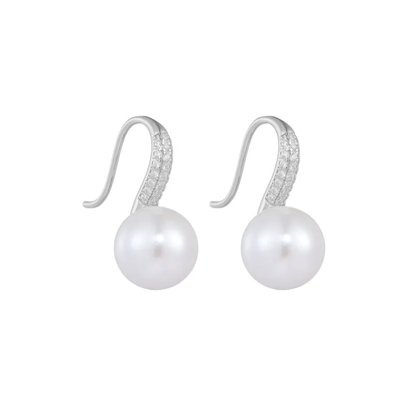 NATURALLYJOJO Faux Pearl Earrings Women's Silver/Gold-0