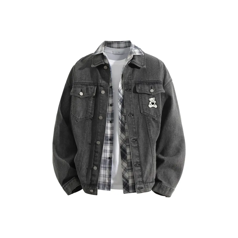LIVINGTOWN Denim Jackets Unisex-13