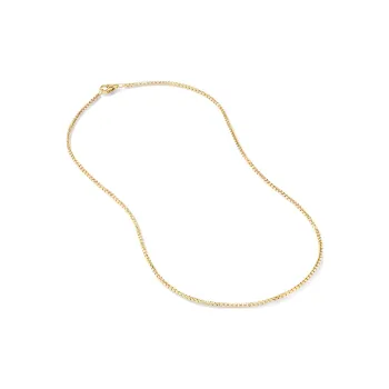 David Yurman 18kt Yellow Gold Box Chain Necklace 2.7mm