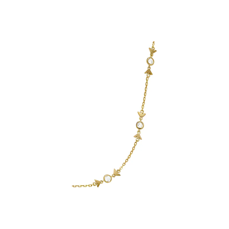 EMPORIO ARMANI 925 Sterling Silver Necklaces Women's Gold-2