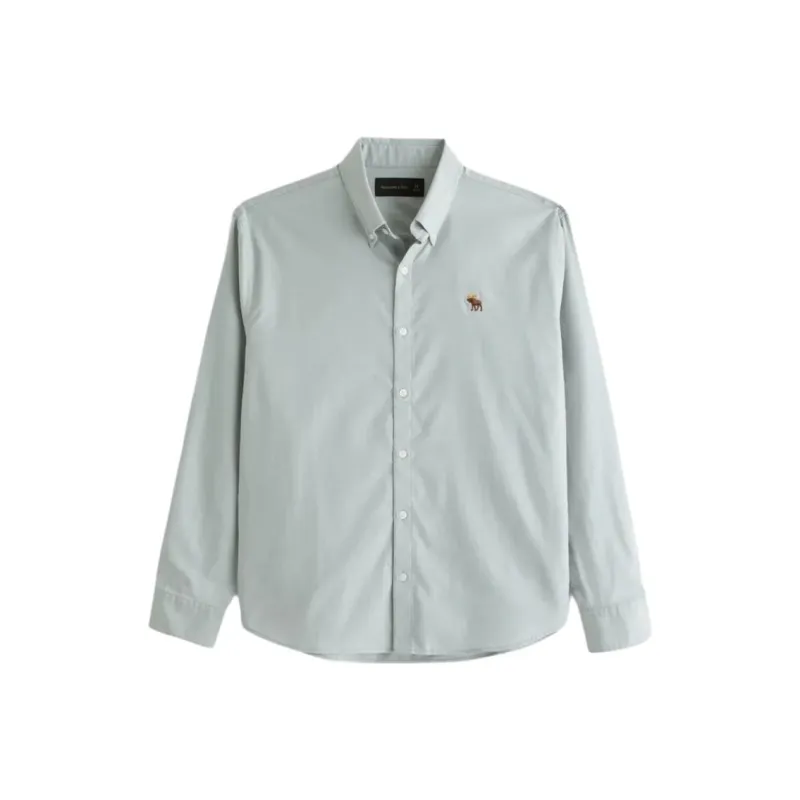 Abercrombie＆Fitch Shirt Men's Light Green-0
