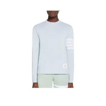 THOM BROWNE Three stripe Long sleeved T shirt